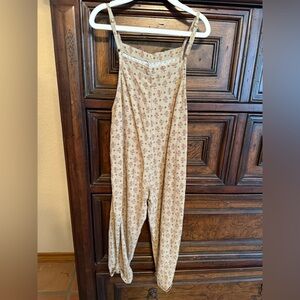 Rylee + Cru Jumpsuit with Pink Floral Print